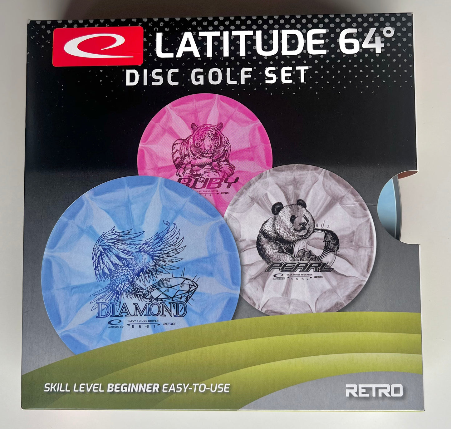 Latitude 64 Retro Burst Beginner Disc Golf Starter Set